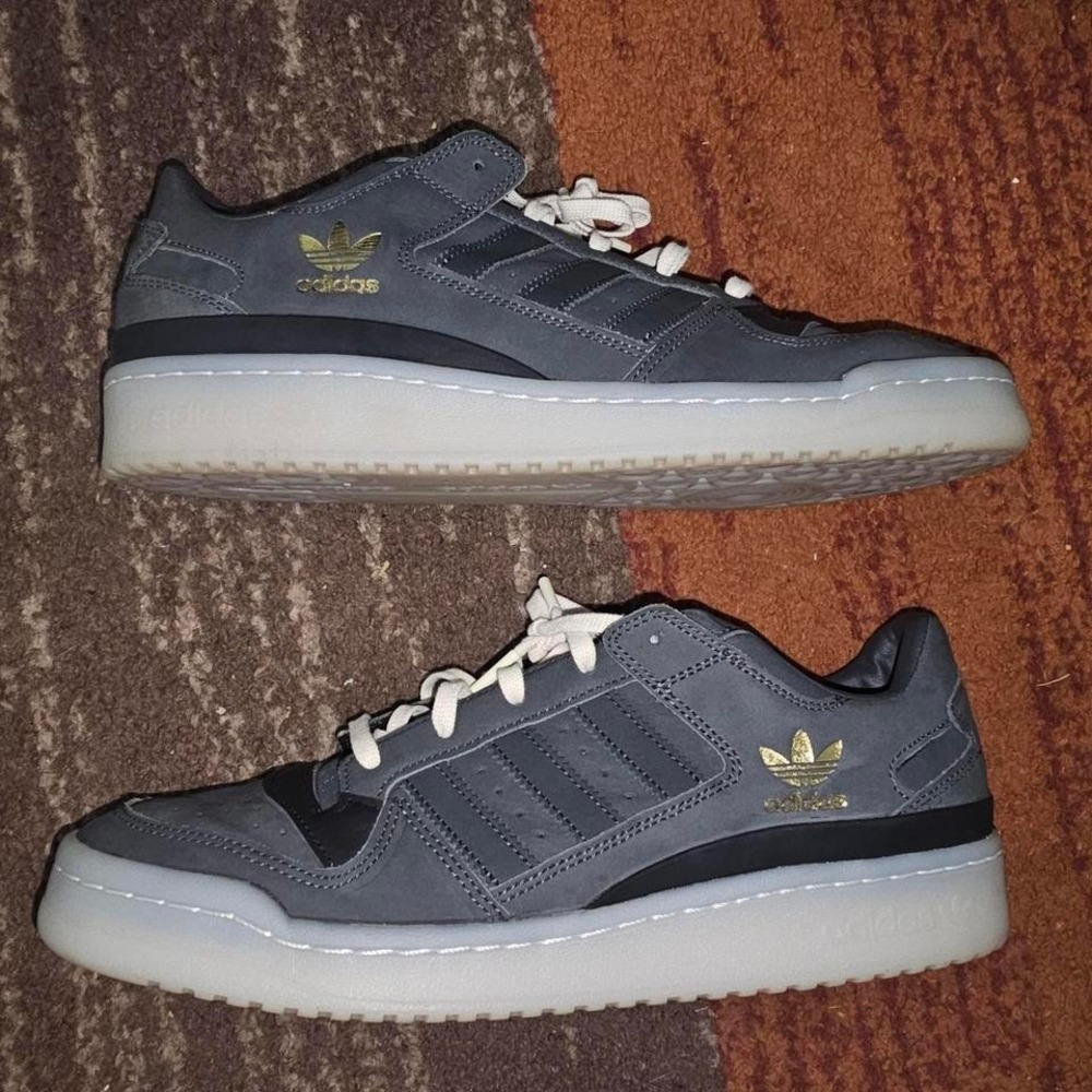 Adidas Forum Exhibit Low Men 11.5 Grey HQ1507 Good‎